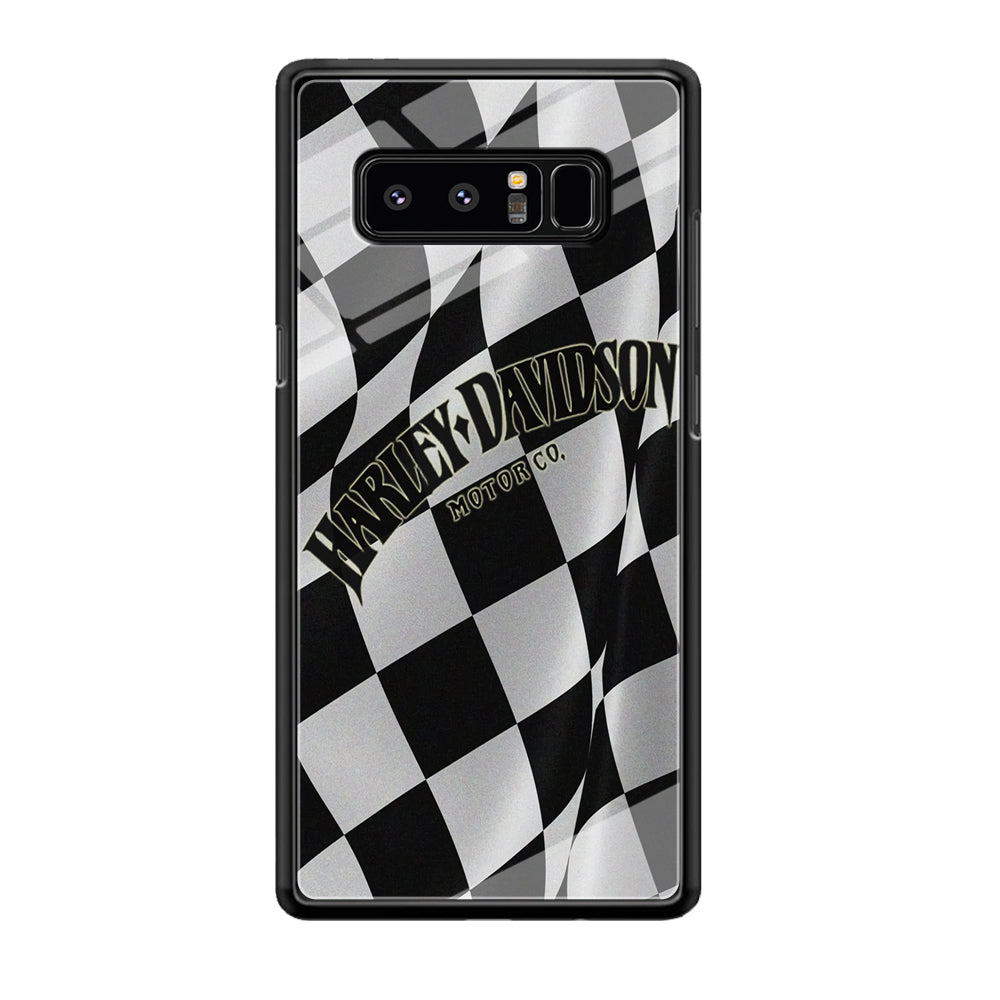 Harley Davidson Black White Flag Samsung Galaxy Note 8 Case