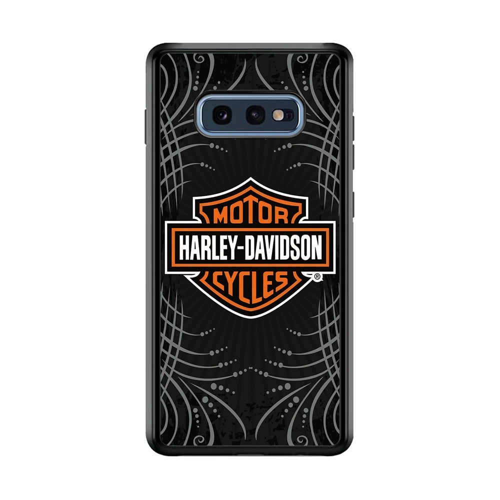 Harley Davidson Grey Motif Samsung Galaxy S10E Case