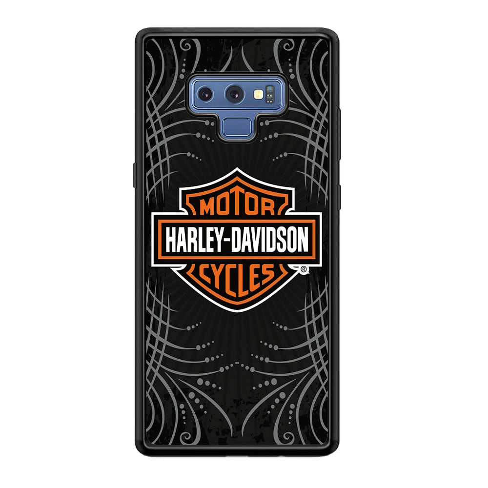 Harley Davidson Grey Motif Samsung Galaxy Note 9 Case