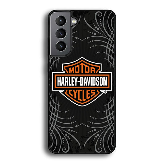 Harley Davidson Grey Motif Samsung Galaxy A15 Case-Mobile Phone Case-Rubber Black (2D Case)-Altracase