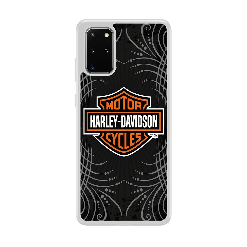 Harley Davidson Grey Motif Samsung Galaxy S20 Plus Case