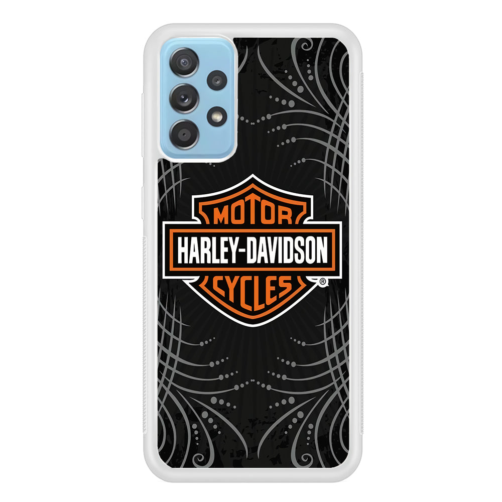 Harley Davidson Grey Motif Samsung Galaxy A52 Case