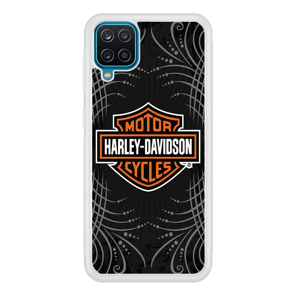 Harley Davidson Grey Motif Samsung Galaxy A12 Case