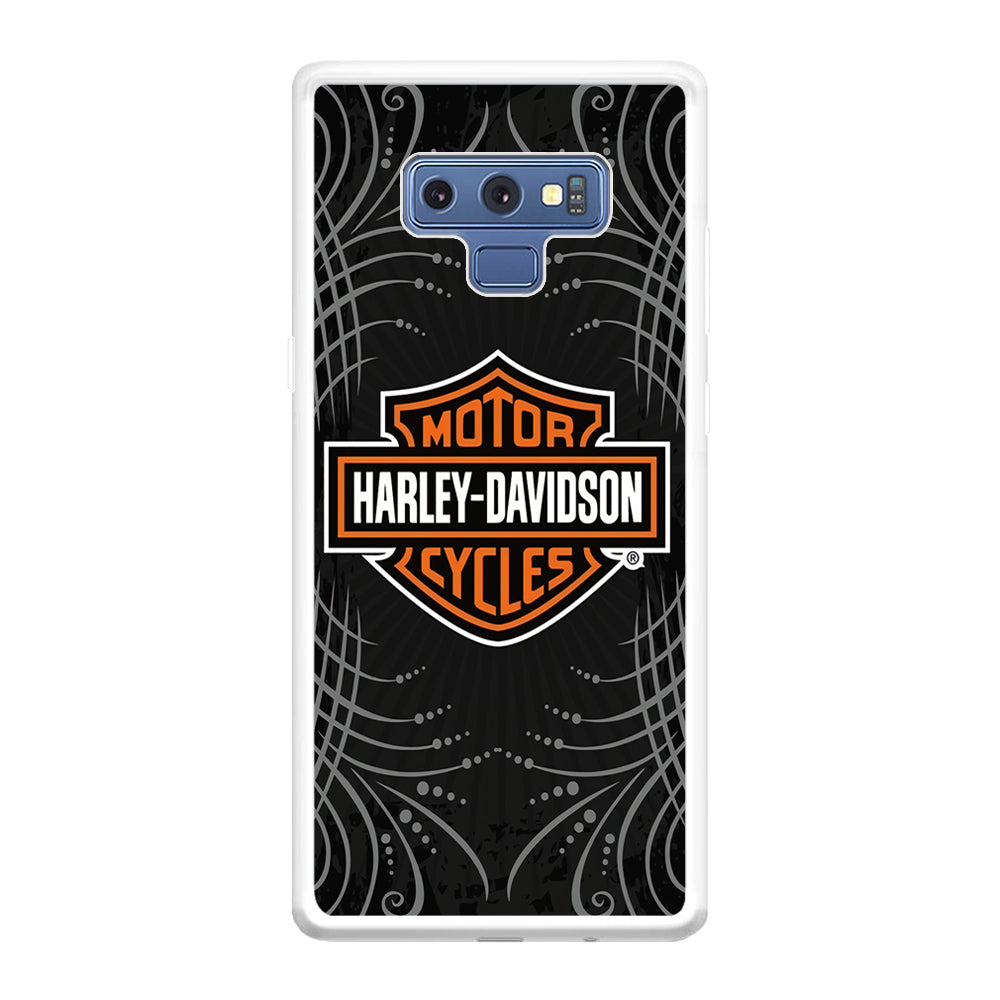 Harley Davidson Grey Motif Samsung Galaxy Note 9 Case