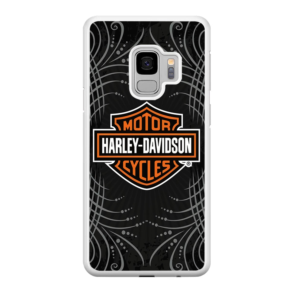 Harley Davidson Grey Motif Samsung Galaxy S9 Case