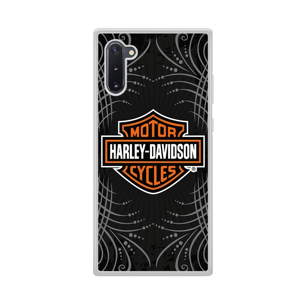 Harley Davidson Grey Motif Samsung Galaxy Note 10 Case