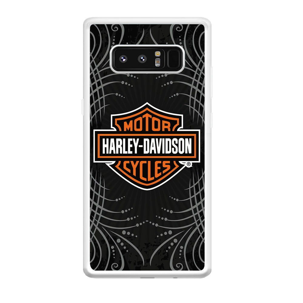 Harley Davidson Grey Motif Samsung Galaxy Note 8 Case