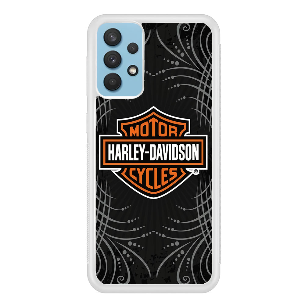 Harley Davidson Grey Motif Samsung Galaxy A32 Case