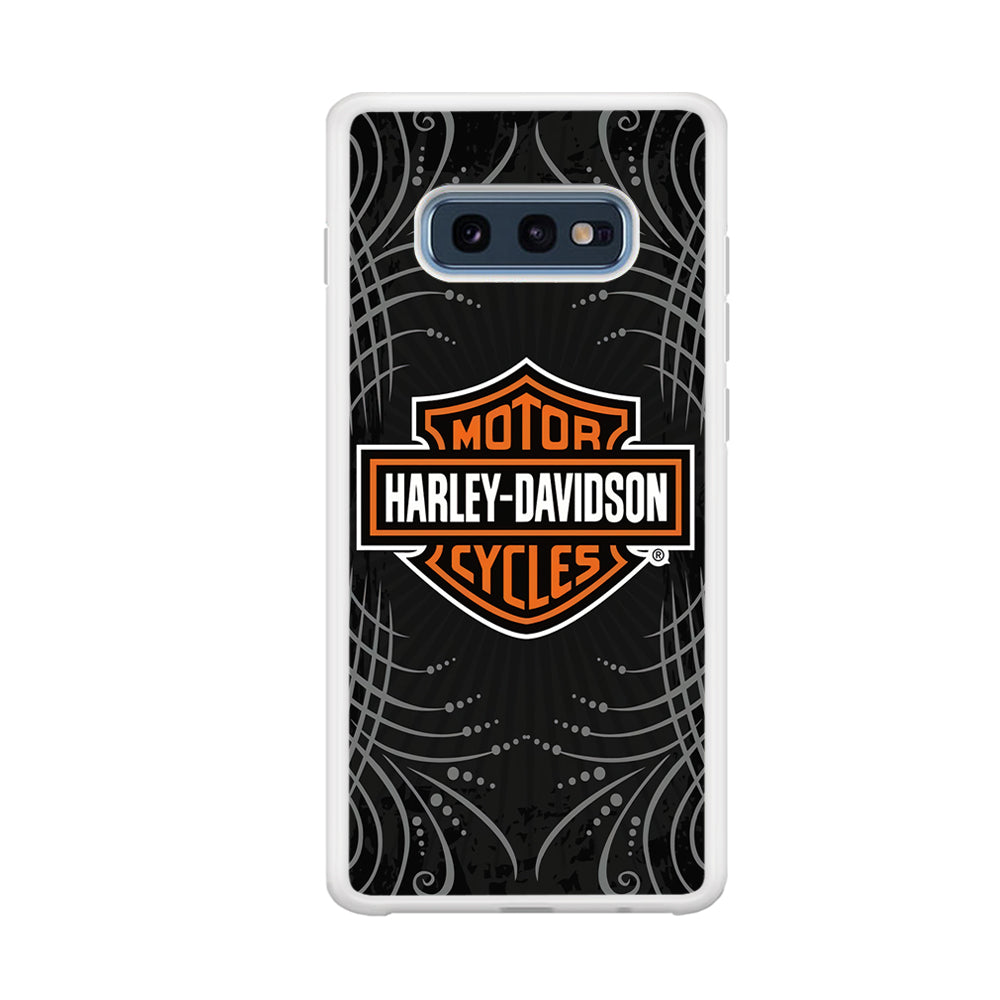 Harley Davidson Grey Motif Samsung Galaxy S10E Case