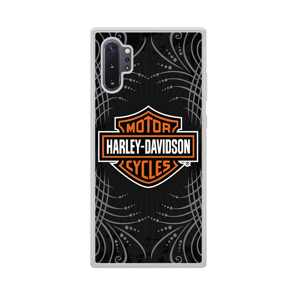 Harley Davidson Grey Motif Samsung Galaxy Note 10 Plus Case