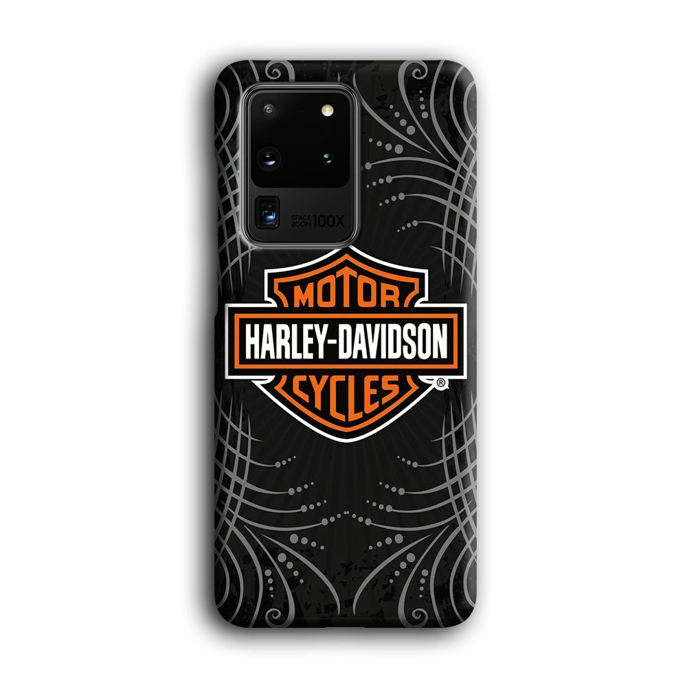 Harley Davidson Grey Motif Samsung Galaxy S20 Ultra Case