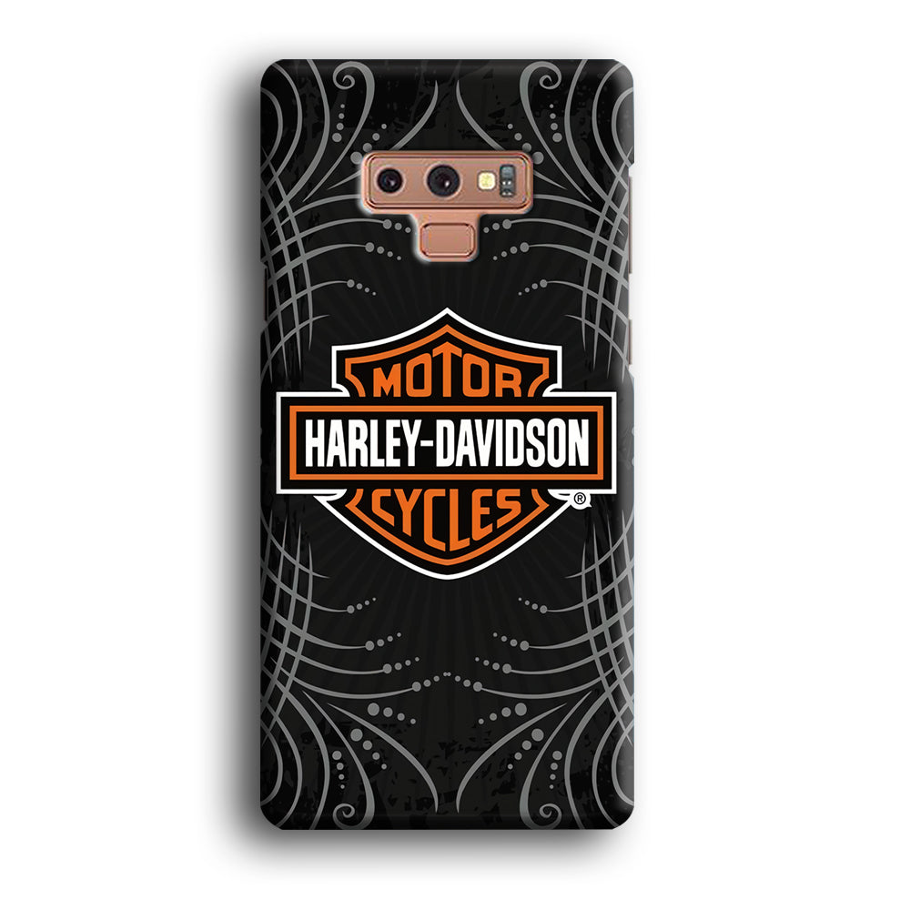 Harley Davidson Grey Motif Samsung Galaxy Note 9 Case