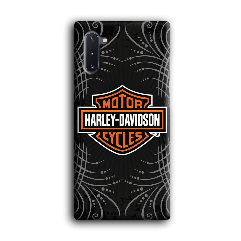 Harley Davidson Grey Motif Samsung Galaxy Note 10 Case