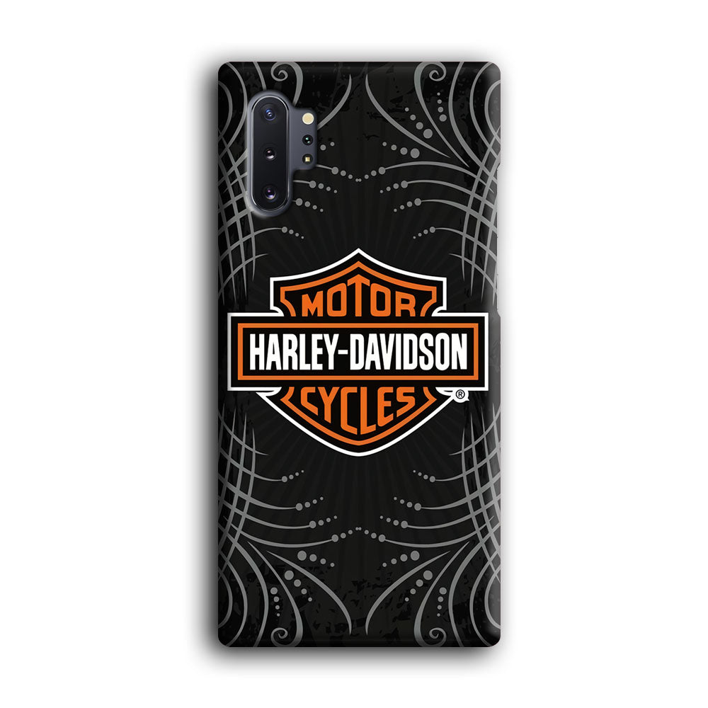 Harley Davidson Grey Motif Samsung Galaxy Note 10 Plus Case