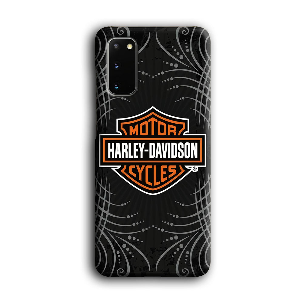 Harley Davidson Grey Motif Samsung Galaxy S20 Case