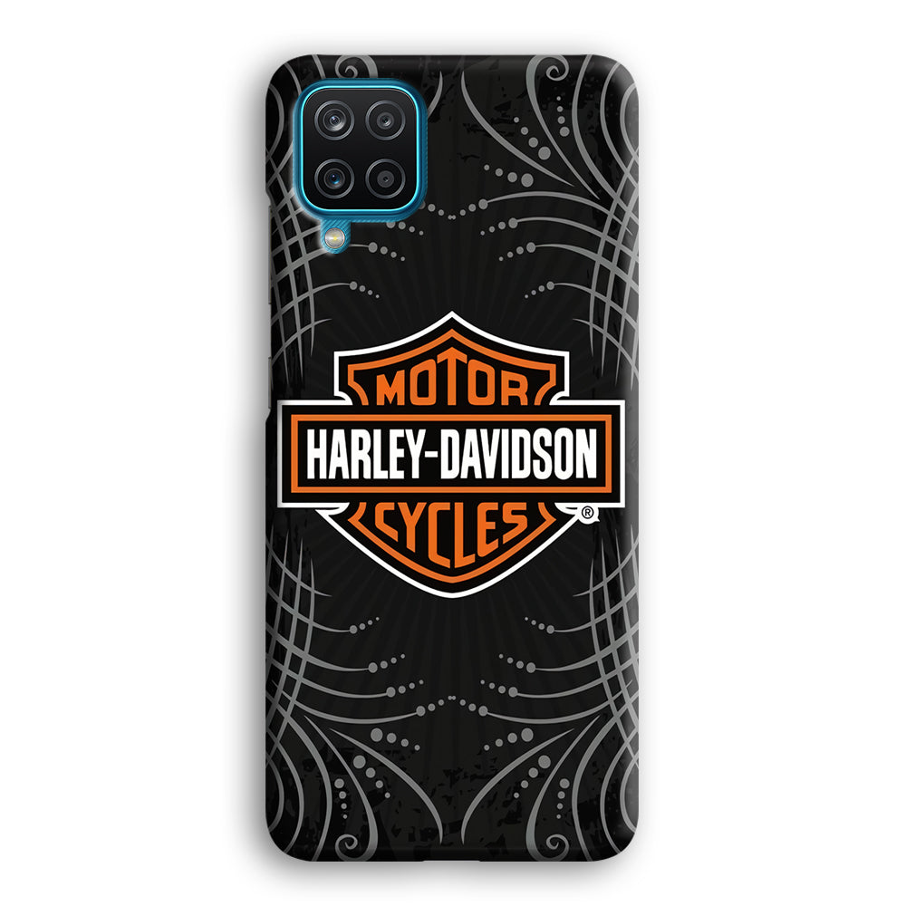 Harley Davidson Grey Motif Samsung Galaxy A12 Case