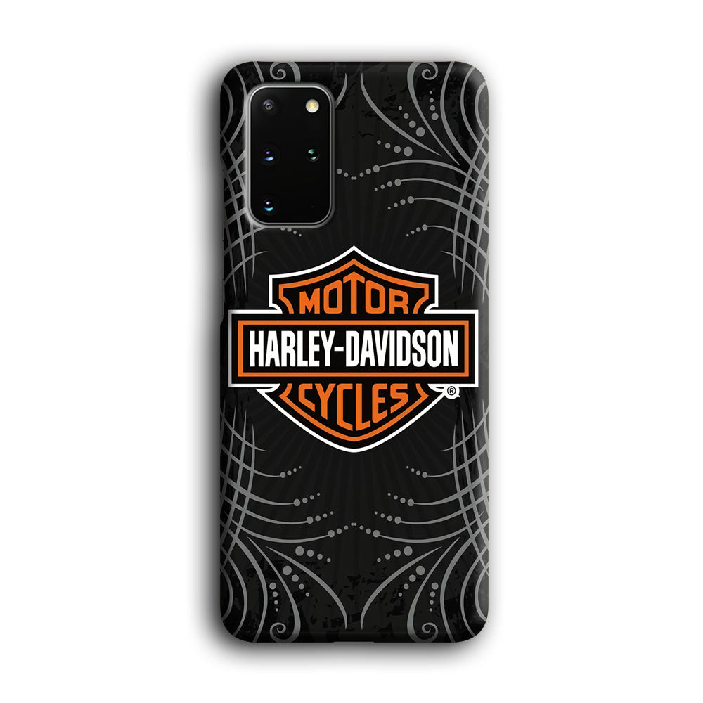 Harley Davidson Grey Motif Samsung Galaxy S20 Plus Case