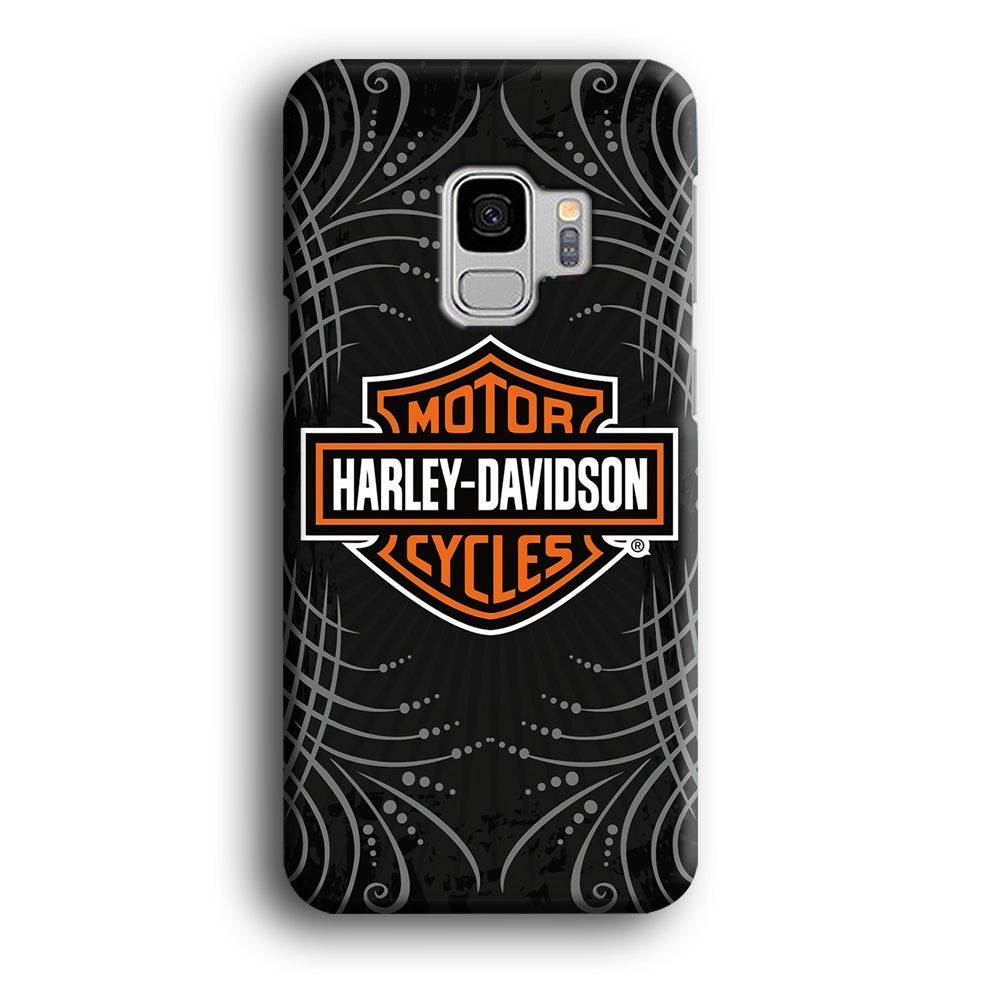 Harley Davidson Grey Motif Samsung Galaxy S9 Case