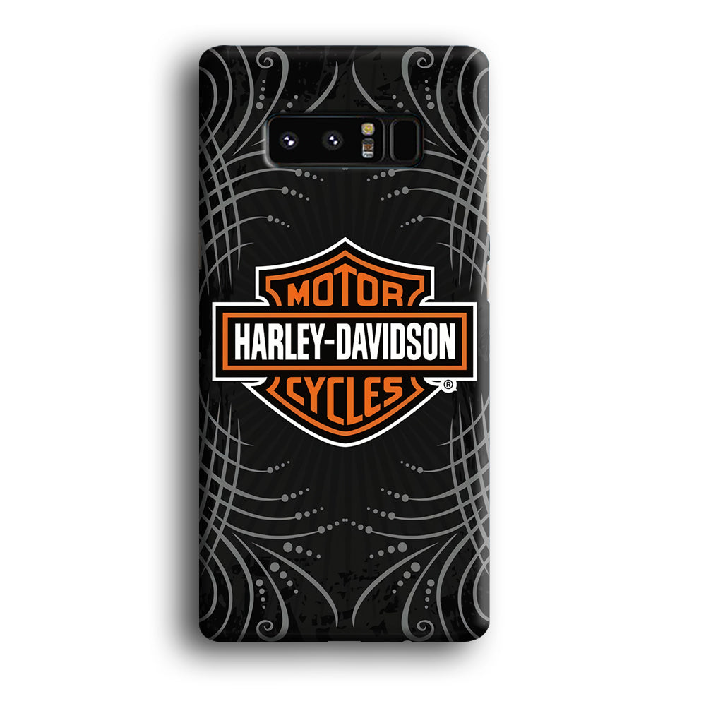 Harley Davidson Grey Motif Samsung Galaxy Note 8 Case