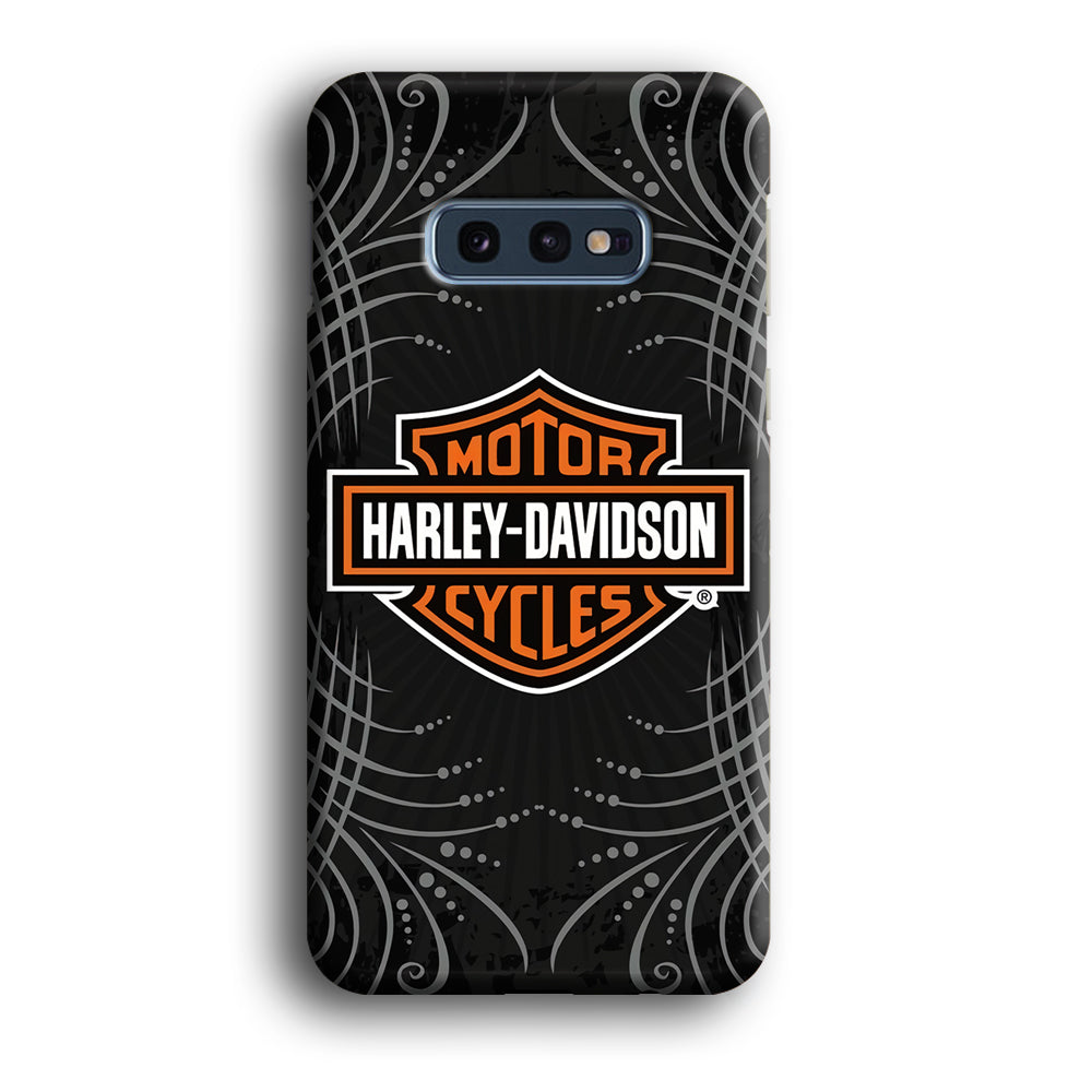 Harley Davidson Grey Motif Samsung Galaxy S10E Case