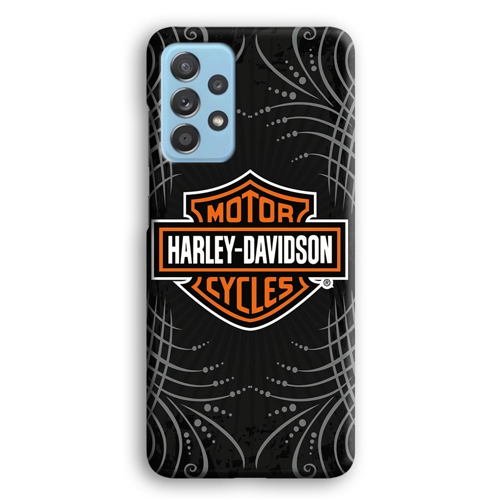 Harley Davidson Grey Motif Samsung Galaxy A52 Case