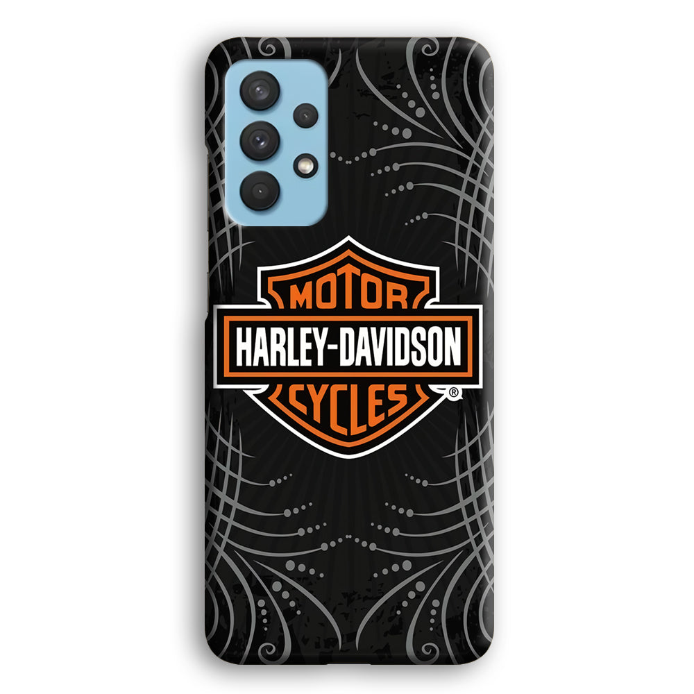 Harley Davidson Grey Motif Samsung Galaxy A32 Case