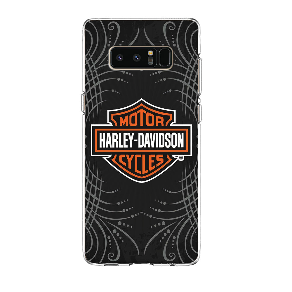 Harley Davidson Grey Motif Samsung Galaxy Note 8 Case