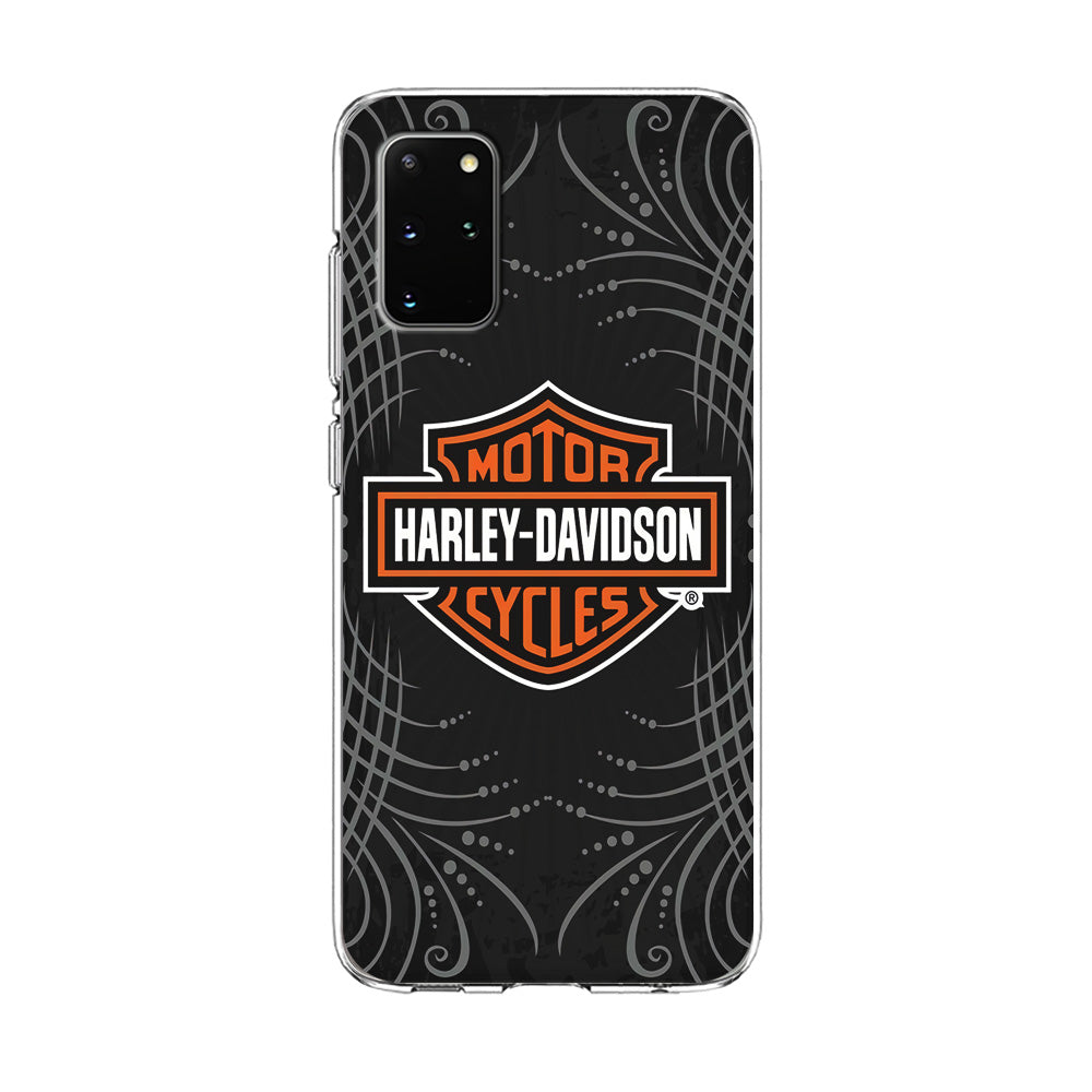 Harley Davidson Grey Motif Samsung Galaxy S20 Plus Case