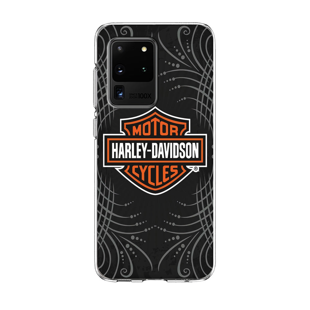 Harley Davidson Grey Motif Samsung Galaxy S20 Ultra Case