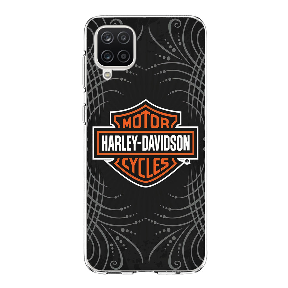 Harley Davidson Grey Motif Samsung Galaxy A12 Case