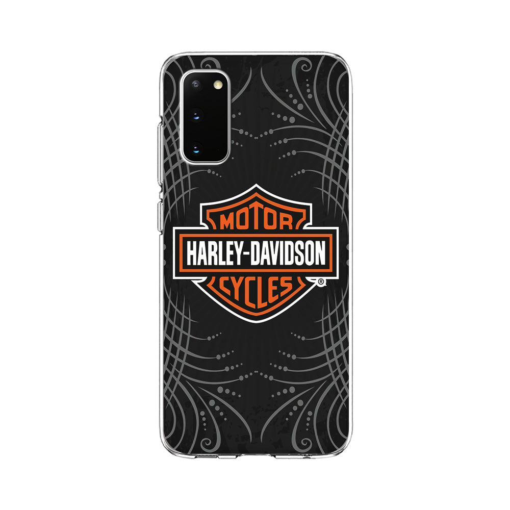 Harley Davidson Grey Motif Samsung Galaxy S20 Case