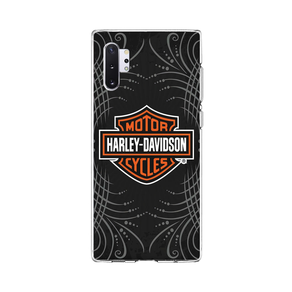 Harley Davidson Grey Motif Samsung Galaxy Note 10 Plus Case