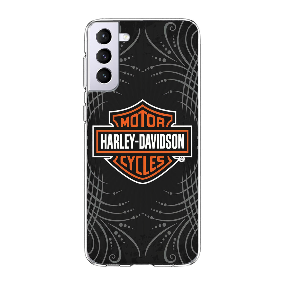 Harley Davidson Grey Motif Samsung Galaxy S21 Case