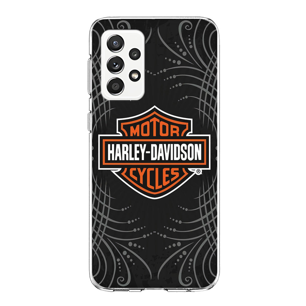 Harley Davidson Grey Motif Samsung Galaxy A52 Case