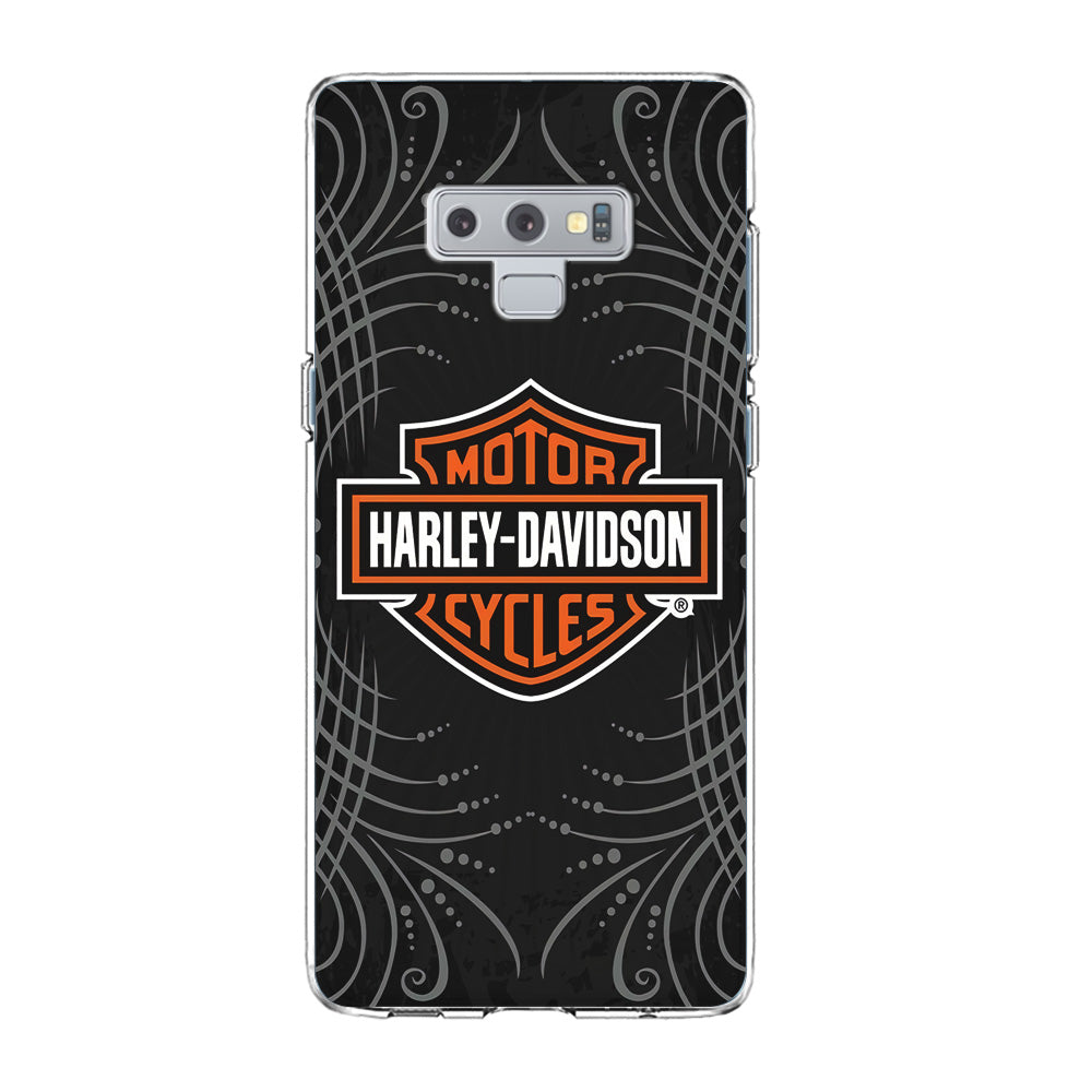 Harley Davidson Grey Motif Samsung Galaxy Note 9 Case