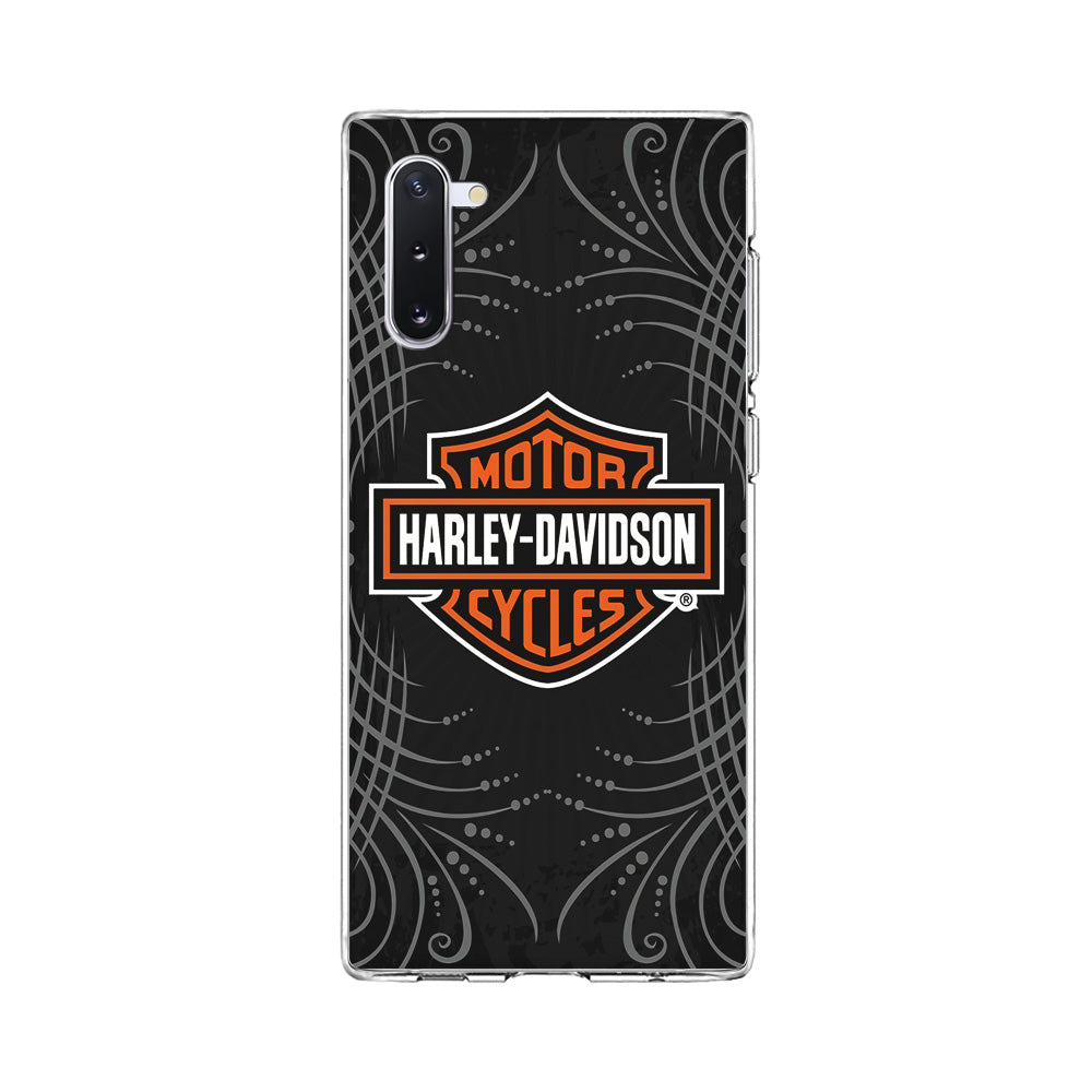 Harley Davidson Grey Motif Samsung Galaxy Note 10 Case