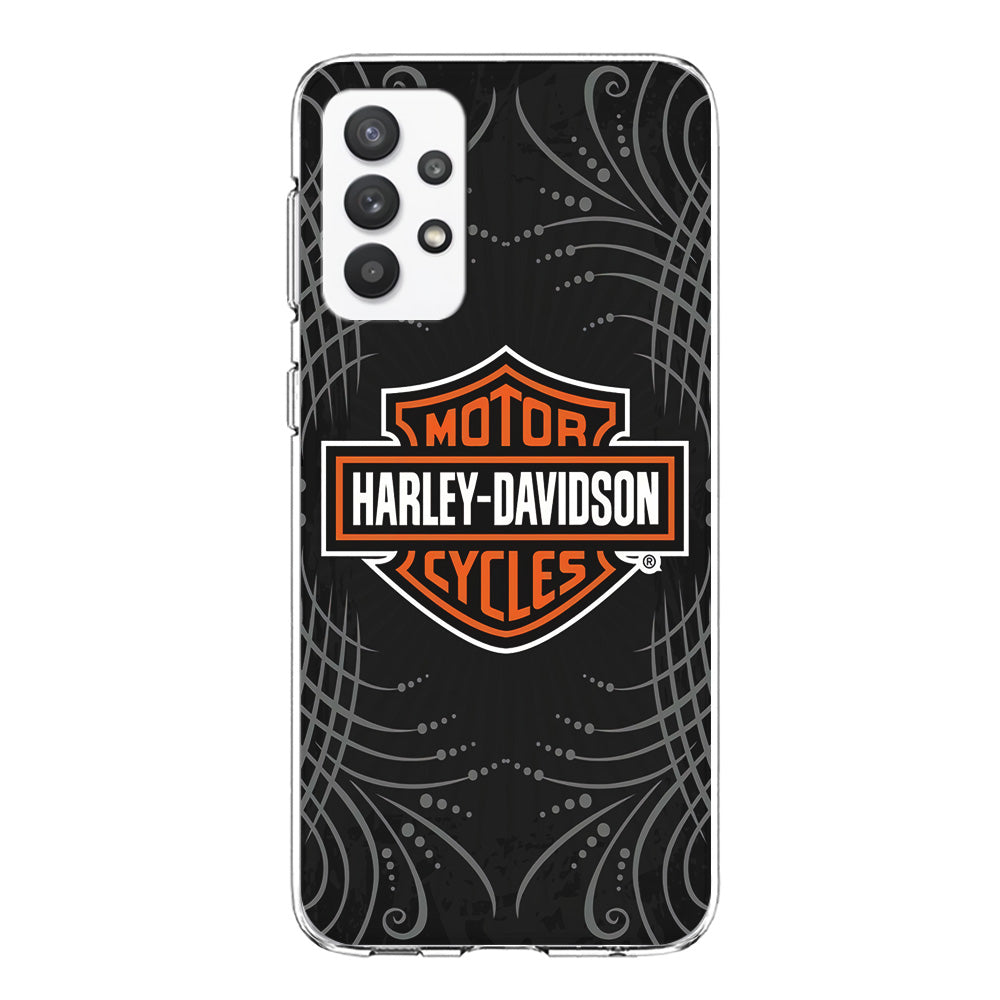 Harley Davidson Grey Motif Samsung Galaxy A32 Case