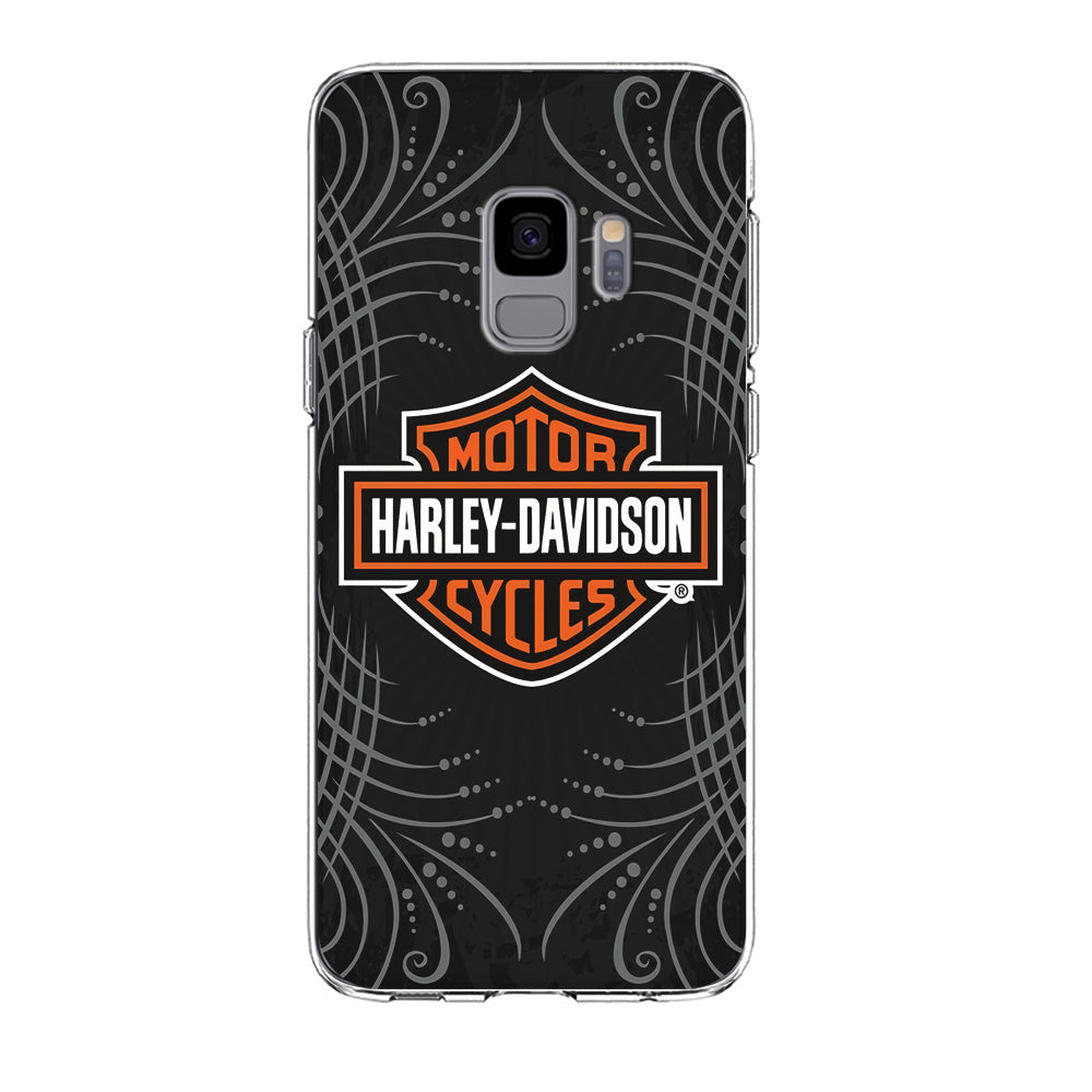 Harley Davidson Grey Motif Samsung Galaxy S9 Case