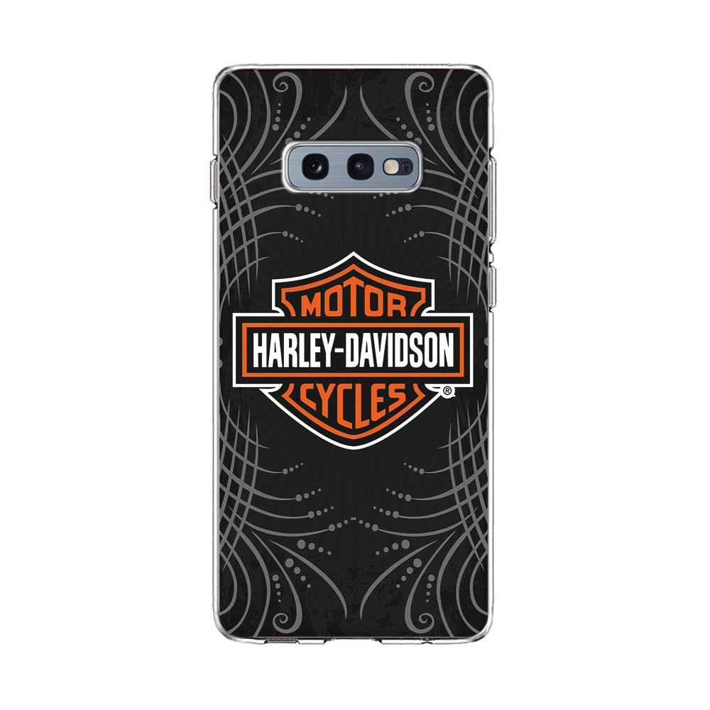 Harley Davidson Grey Motif Samsung Galaxy S10E Case