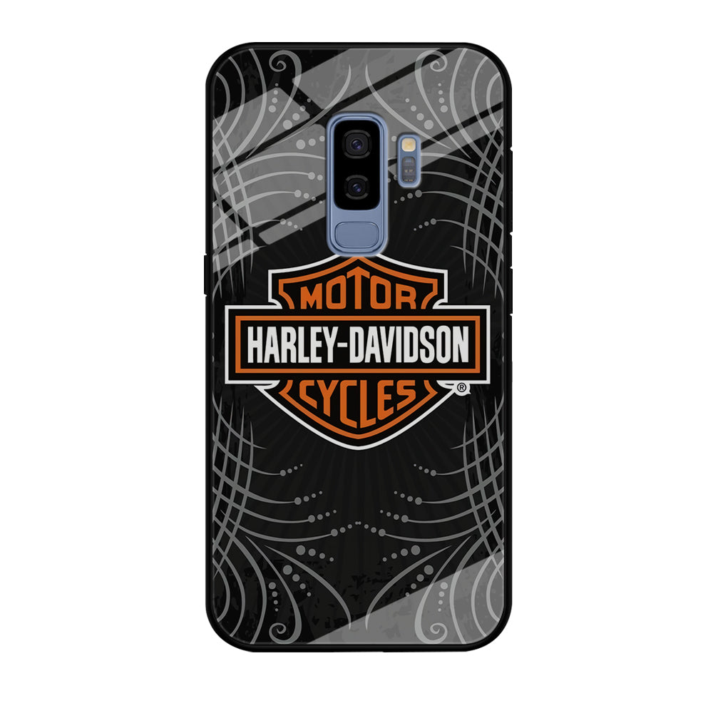 Harley Davidson Grey Motif Samsung Galaxy S9 Plus Case