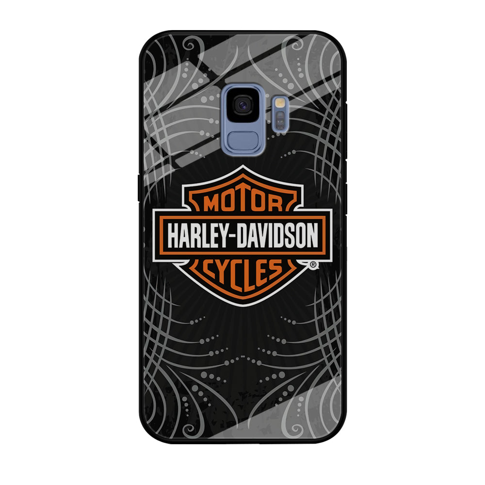 Harley Davidson Grey Motif Samsung Galaxy S9 Case