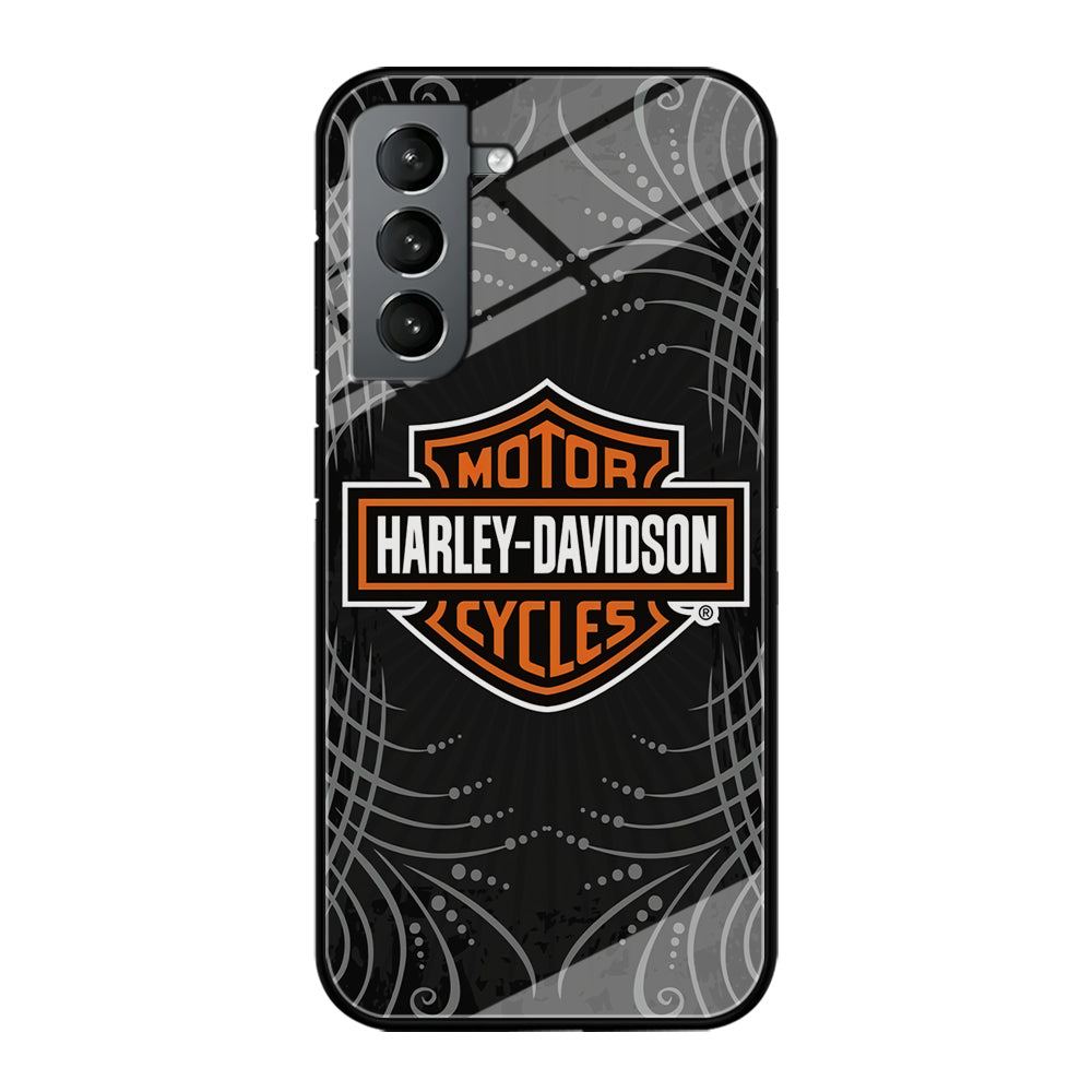 Harley Davidson Grey Motif Samsung Galaxy S21 Plus Case