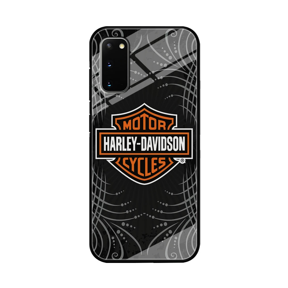 Harley Davidson Grey Motif Samsung Galaxy S20 Case