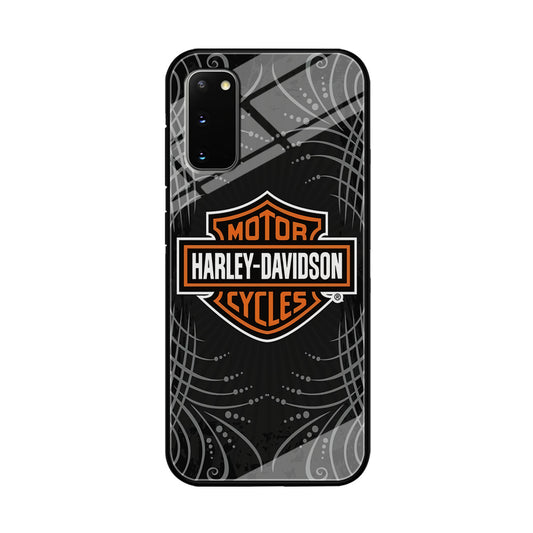 Harley Davidson Grey Motif Samsung Galaxy S20 Case