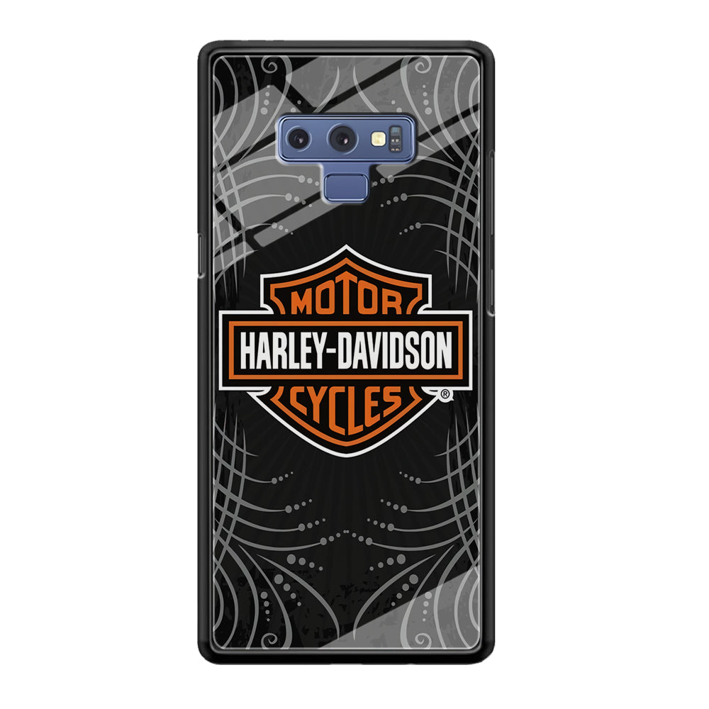 Harley Davidson Grey Motif Samsung Galaxy Note 9 Case