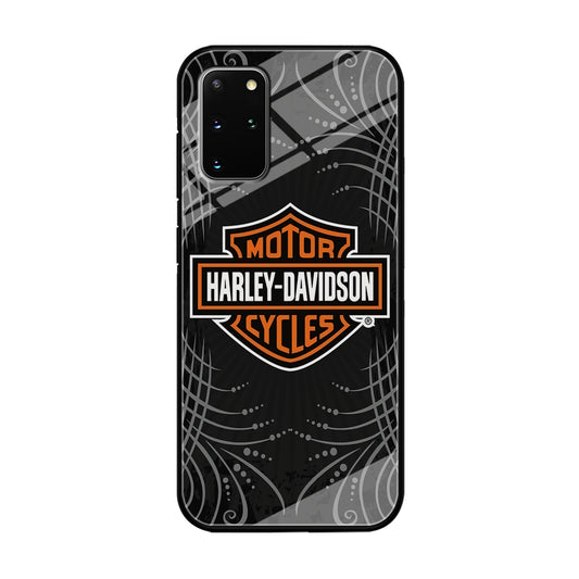 Harley Davidson Grey Motif Samsung Galaxy S20 Plus Case