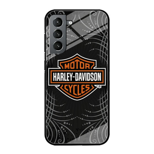 Harley Davidson Grey Motif Samsung Galaxy S21 Case