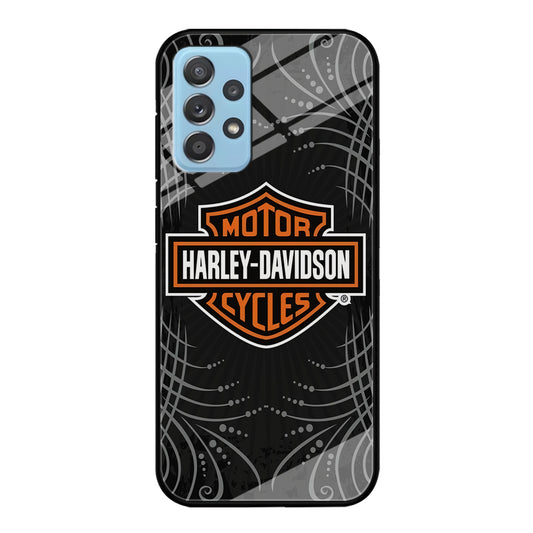 Harley Davidson Grey Motif Samsung Galaxy A72 Case