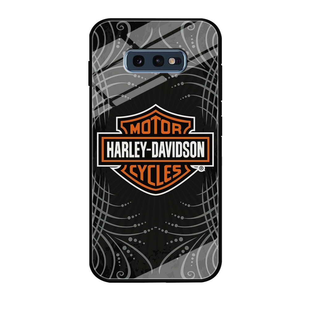 Harley Davidson Grey Motif Samsung Galaxy S10E Case