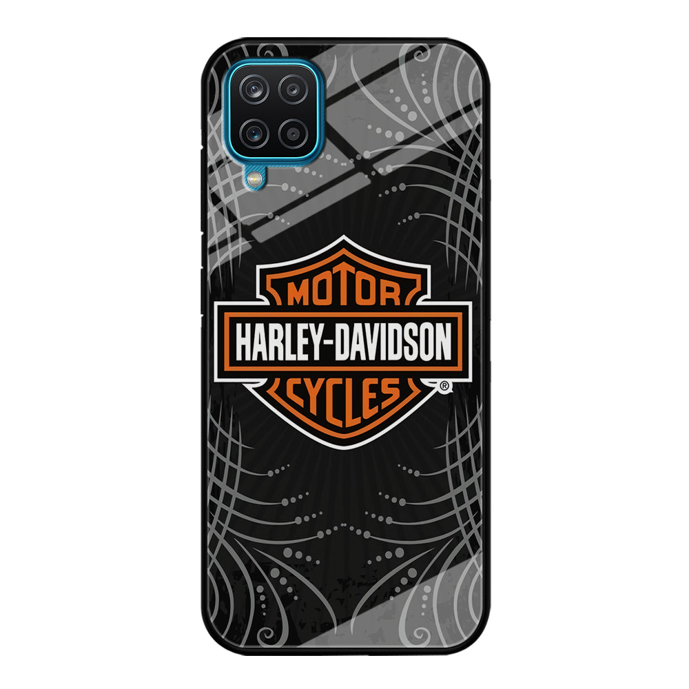 Harley Davidson Grey Motif Samsung Galaxy A12 Case